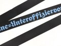 Kriegsmarine, Mützenband  " 1.Marine Unteroffiziervorschule" 150cm. Neuzeitliche Sammleranfertigung