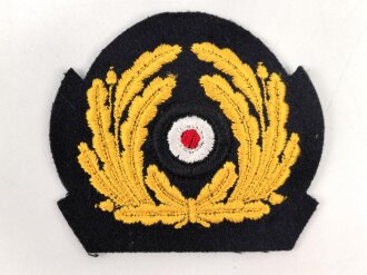 Kriegsmarine, Eichenlaubkranz mit Kokarde für ein Schirmmütze, neuzeitliche Sammleranfertigung