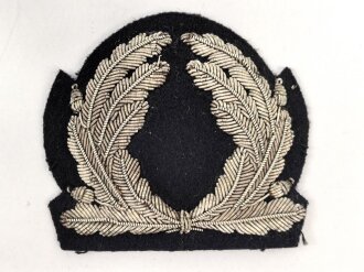Kriegsmarine, Eichenlaubkranz  für ein Schirmmütze, neuzeitliche Sammleranfertigung