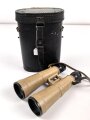 Doppelfernrohr DF 10 x 50. Hersteller Hensold Wetzlar. Klare Durchsicht, leicht gängig. Original lackiertes Stück in zugehörigem Behälter aus Ersatzmaterial
