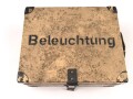 Kasten für Stirnlampe der Wehrmacht . Sehr guter Zustand, Originallack