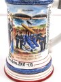 Bayern, Reservistenkrug eines Angehörigen im 2. Bayrischen Fuß Artillerie Regiment Nr. 2 Germersheim. Guter Gesamtzustand mit leichten Gebrauchsspuren