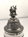 Bayern, Reservistenkrug eines Angehörigen im 2. Bayrischen Fuß Artillerie Regiment Nr. 2 Germersheim. Guter Gesamtzustand mit leichten Gebrauchsspuren