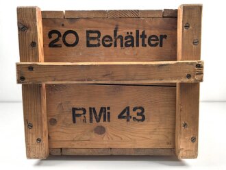 Transportkasten für 20 Behälter, Hersteller gnr 1944, sehr guter Zustand