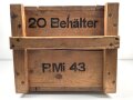 Transportkasten für 20 Behälter, Hersteller gnr 1944, sehr guter Zustand