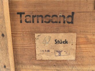 Transportkasten für "Tarnsand " der Wehrmacht.