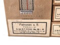Pappkasten für 300 Schuss Munition 8x 57 ( für K98 ) . 20 Pappschachteln enthalten, alles zusammengehörig. OHNE Inhalt - Complete matching set for 300 K98 rounds, ONLY EMPTY BOXES