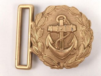 Kriegsmarine, Schloss zum Dolchkoppel ,Leichtmetall vergoldet, Höhe 40mm