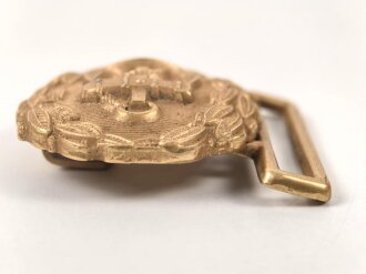 Kriegsmarine, Schloss zum Dolchkoppel ,Leichtmetall vergoldet, Höhe 40mm
