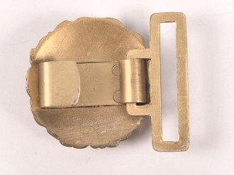 Kriegsmarine, Schloss zum Dolchkoppel ,Leichtmetall vergoldet, Höhe 40mm