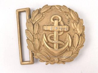 Kriegsmarine, Schloss für die Schärpe ( Paradefeldbinde) . Leichtmetall vergoldet