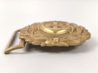 Kriegsmarine, Schloss für die Schärpe ( Paradefeldbinde) . Leichtmetall vergoldet