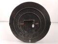 Transportbehälter "Hauptkart. Bruno N " Eisenbahngeschütz der Wehrmacht. Behälter aus Presspappe, original lackiert, Durchmesser 38cm, Höhe 92cm. Ungereinigt, Deckel schwer gängig