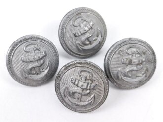 Kriegsmarine, 4 Knöpfe Küstenartillerie ,...