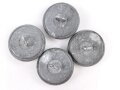 Kriegsmarine, 4 Knöpfe Küstenartillerie , jeweils 24mm