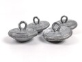 Kriegsmarine, 4 Knöpfe Küstenartillerie , jeweils 24mm