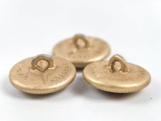 Kriegsmarine, 3 Glasknöpfe 20mm datiert 1940