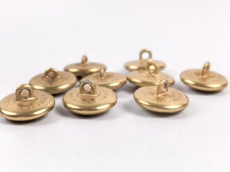 Kriegsmarine, 9 Knöpfe 20mm datiert 1938