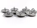 Kriegsmarine, 9 Knöpfe Küstenartillerie , jeweils 21mm, datiert 1942