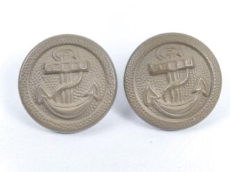 Kriegsmarine, 2 Knöpfe Küstenartillerie ,...