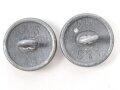 Kriegsmarine, 2 Knöpfe Küstenartillerie , jeweils 20mm