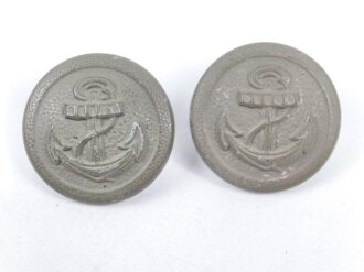 Kriegsmarine, 2 Knöpfe Küstenartillerie ,...