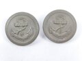 Kriegsmarine, 2 Knöpfe Küstenartillerie , jeweils 20mm