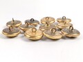Kriegsmarine, 11 Knöpfe 25mm Assmann & Söhne Feuervergoldet