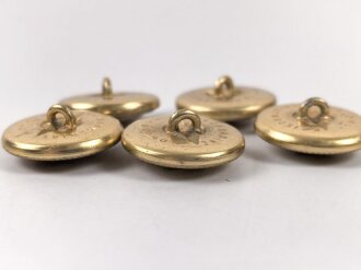 Kriegsmarine,  5 Knöpfe 25mm  datiert 1940