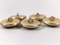 Kriegsmarine,  5 Knöpfe 25mm  datiert 1940