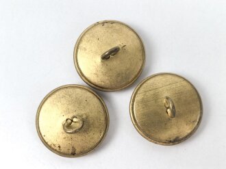 Kriegsmarine,  3 Knöpfe 25mm