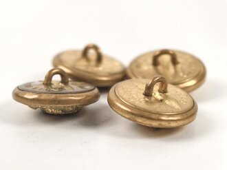 Kriegsmarine,  4 Knöpfe 21mm  Assmann Extra Fein