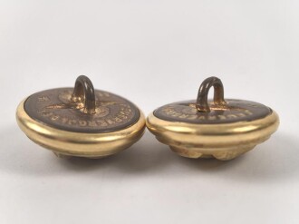 Kriegsmarine,  2 Knöpfe 21mm  OLC Feuervergoldet