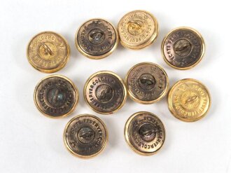 Kriegsmarine,  10 Knöpfe 21mm, Assmann Echte...