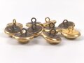 Kriegsmarine,  10 Knöpfe 21mm, Assmann Echte Feuervergoldung