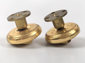 Kriegsmarine,  Paar Schraubknöpfe für Schulterstücke 18mm