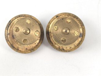 Kriegsmarine,  Paar Schraubknöpfe für Schulterstücke 18mm