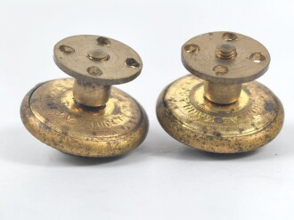 Kriegsmarine,  Paar Schraubknöpfe für Schulterstücke 18mm