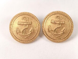 Reichsmarine, Paar Knöpfe für Schulterstücke 17mm