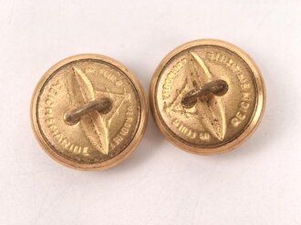 Reichsmarine, Paar Knöpfe für Schulterstücke 17mm