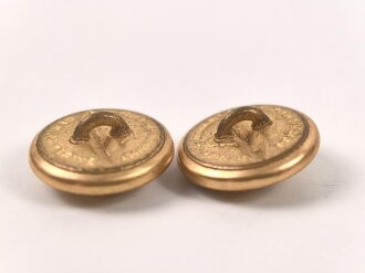 Reichsmarine, Paar Knöpfe für Schulterstücke 17mm