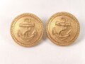 Reichsmarine, Paar Knöpfe für Schulterstücke 17mm
