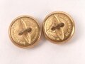 Reichsmarine, Paar Knöpfe für Schulterstücke 17mm