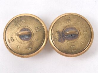 Reichsmarine, Paar Knöpfe für Schulterstücke 18mm
