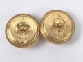 Kriegsmarine, Paar Knöpfe für Schulterstücke 17mm