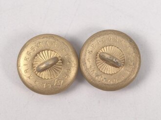 Kriegsmarine, Paar Knöpfe für Schulterstücke 17mm