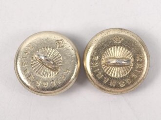 Kriegsmarine, Paar Knöpfe für Schulterstücke 17mm