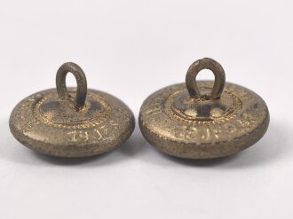 Kriegsmarine, Paar Glasknöpfe für Schulterstücke 17mm