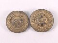 Kriegsmarine, Paar Glasknöpfe für Schulterstücke 17mm