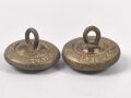 Kriegsmarine, Paar Glasknöpfe für Schulterstücke 17mm